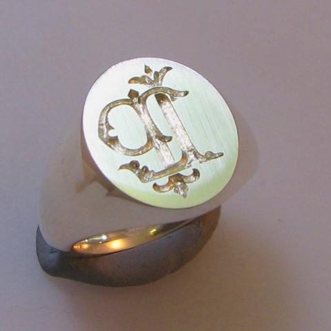 Monogram chick reverse engraved